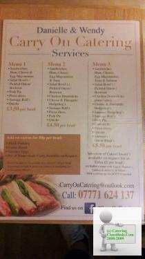 Carry on Catering offers excellent food and excellent service