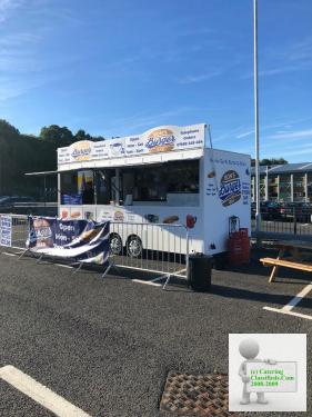 Catering trailer with pitch