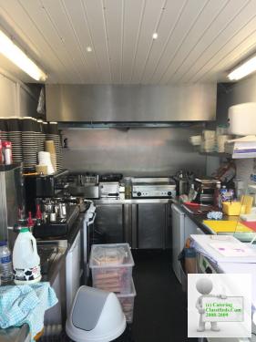 Newly built static catering trailer