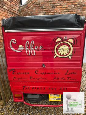 Piaggo Ape Coffee Van Driveable