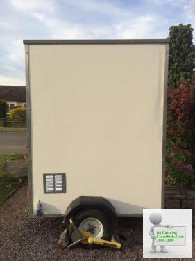 Small Box Trailer With Serving Hatch