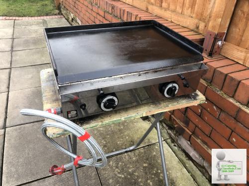 Parry lpg griddle complete with gas pipe and regulator