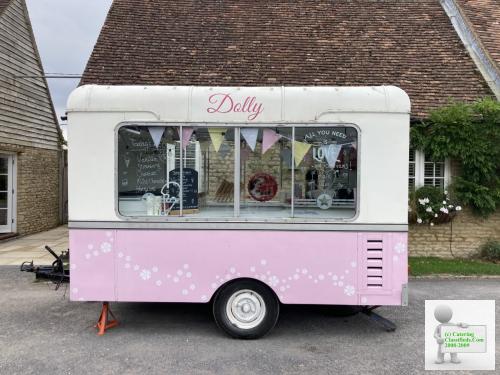 Vintage ice cream trailer