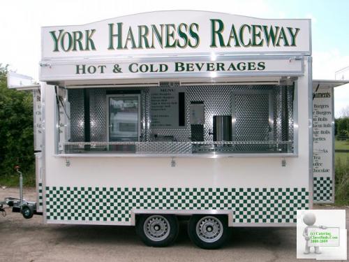 12 ft. x 7ft. Twin Axle 2500 Kg Professional Range Mobile Catering Trailer
