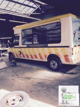 Transit ice cream van . Cocozza built . 54 plate