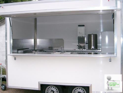 12 ft. x 7ft. Twin Axle 2500 Kg Professional Range BasicMobile Catering Trailer