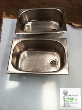 Two stainless sinks for sale
