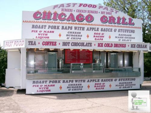 22 ft. x 7ft. Twin Axle 3500 Kg Showman’s Range Mobile Catering Trailer