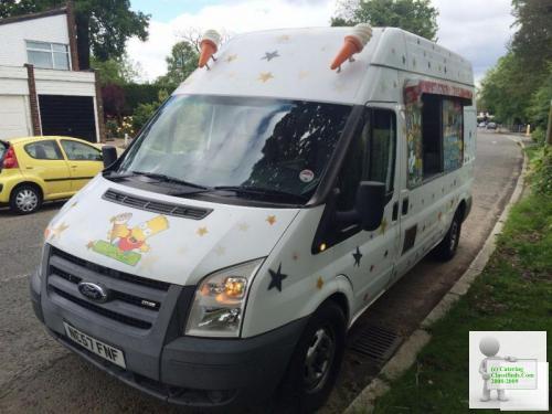 ICE CREAM VAN 2007 Ford Transit 100 t350l FOR SALE. VERY POPULAR IN THE AREA. MONEY MAKING BUSINESS