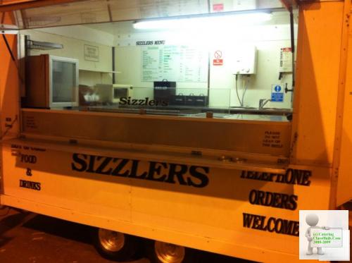 Twin axle catering trailer