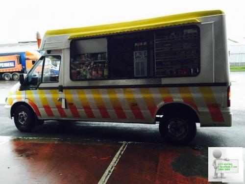 Transit ice cream van . Cocozza built . 54 plate