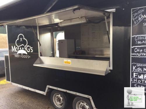 16ft by 8 ft twin axel catering trailer
