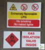 Set of Safety Stickers for Catering Trailer